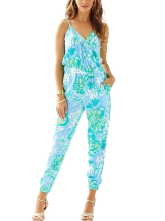 Lilly Pulitzer Pants - Lily Pulitzer Melba Jumpsuit L Tropical Preppy Summer Essential Lightweight